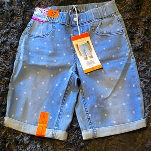Vigoss polkadot girl shorts, size: 12, color: blue